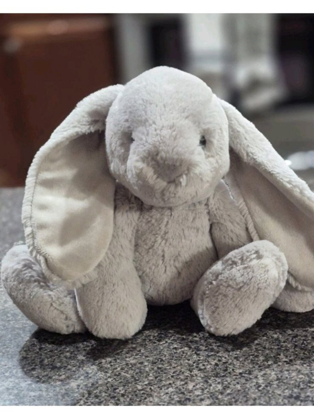 Aurora World Purely Luxe Soft Lt. Grey Floppy Ear Easter Bunny Rabbit Plush 🐇